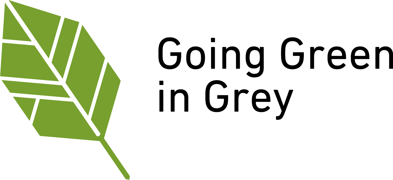 Going Green in Grey Logo