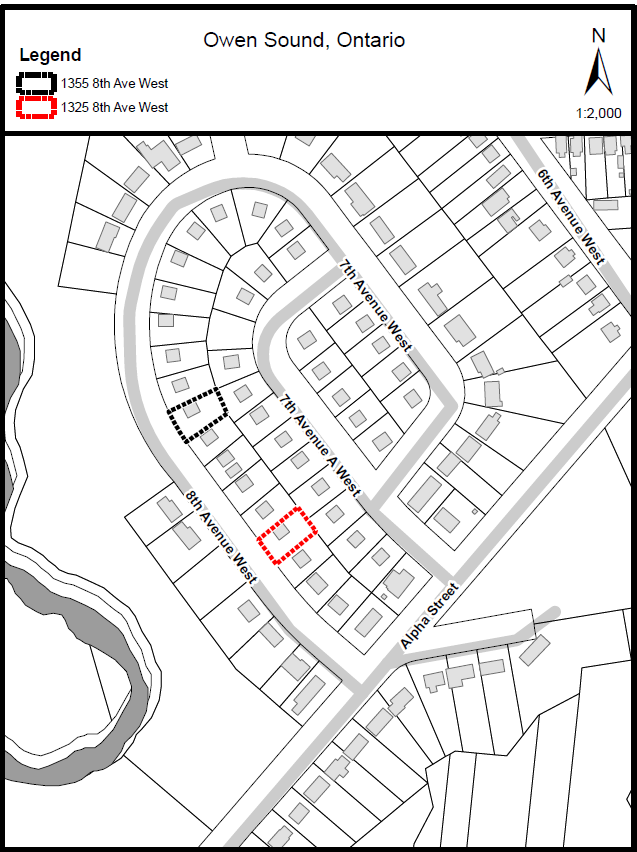 Map showing the location of the road closure of Grey Road 28