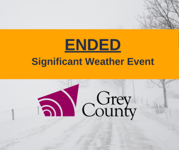 Significant Weather Event Ended