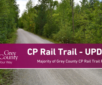 UPDATED - Grey County CP Rail Trail temporarily closed due to recent weather-related damage