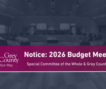Notice of 2026 Budget Meetings