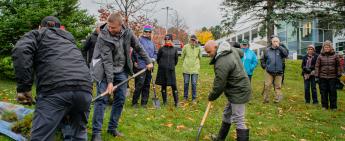 Community helps Grey County take first steps to naturalize Administration Building site