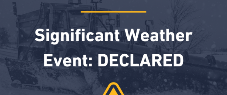 Significant Weather Event Declared December 28