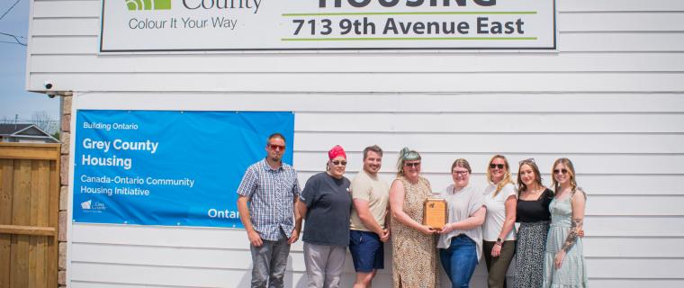 Grey County recognizes a year of operating short-term emergency housing