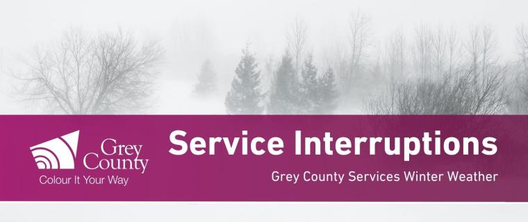Service Interruptions January 15 Due to Winter Storm
