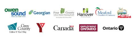 Logos of the job fair partners and sponsors