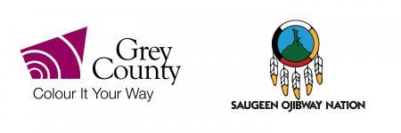 Grey County and Saugeen Ojibway Nation logos
