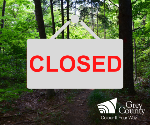 forest closed sign