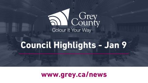 January 9 Council highlights