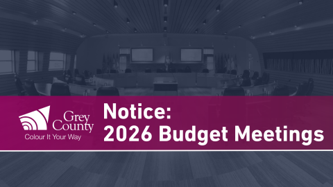Notice of 2026 Budget Meetings