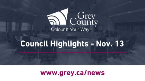 Council Highlights for November 13