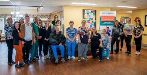 Long term care team members and residents at the Clinical Pathways launch